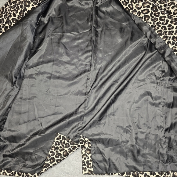 Lord & Taylor Textured Leopard Print Coat XL - Picture 9 of 12